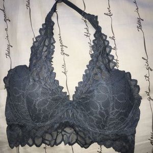 VS Pink lace halter bralette